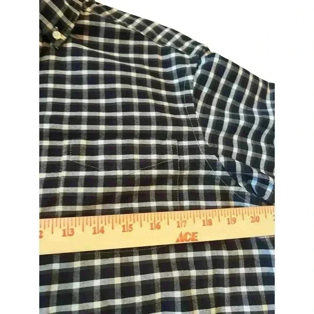 Cremieux Classics‎ Sx Sm 100% Cotton Checked Buttondown Shirt Preppy Office - Picture 6 of 11